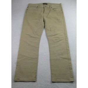 Tom Ford Jeans Mens 32 Khaki‎ Straight Leg Made in USA Tan Designer Pants Chinos
